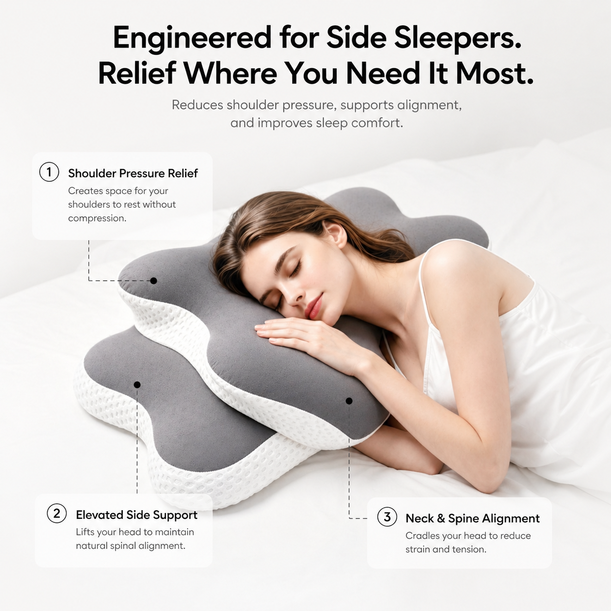 Pressure-Free Cooling Pillow