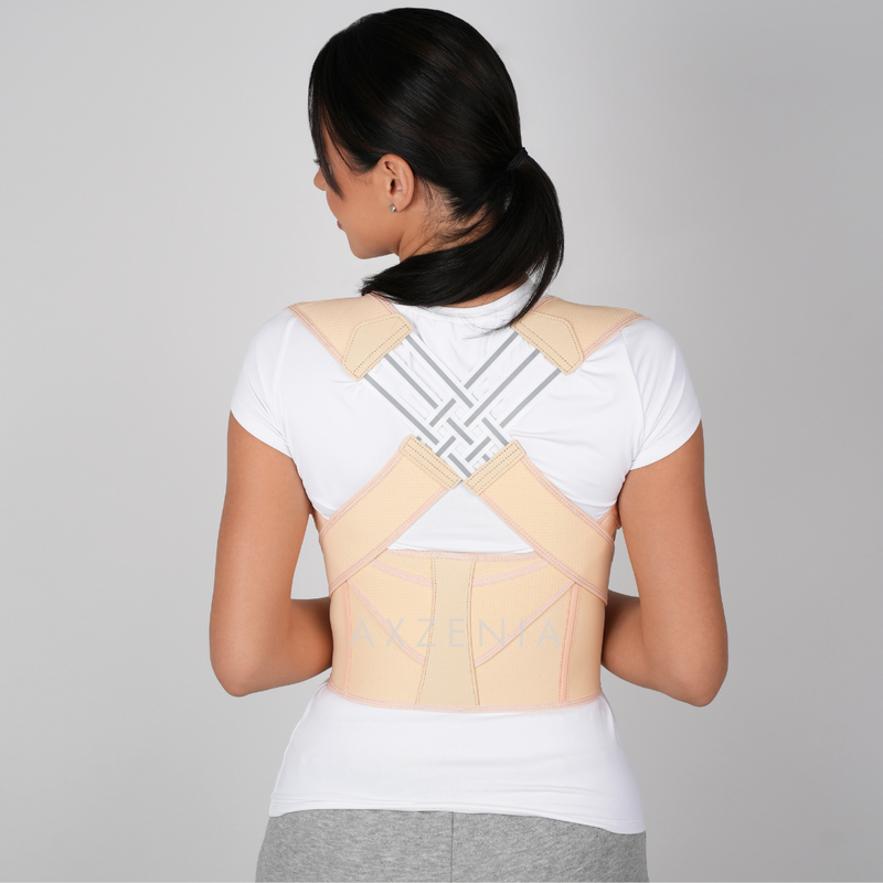 LANHAO Seamless Posture Corrector - Back Straightener, back brace posture  corrector for women and men for posture support and spine alignment, Neck,  Back and Shoulder (Medium,Black) : : Salud y cuidado personal