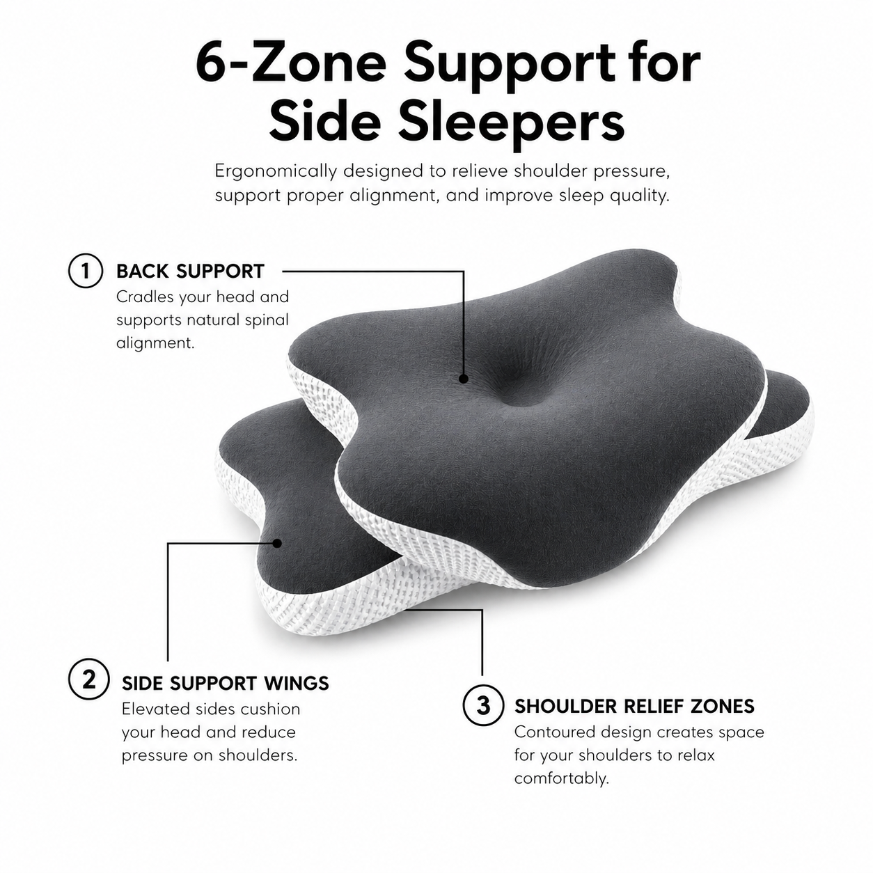 Pressure-Free Cooling Pillow