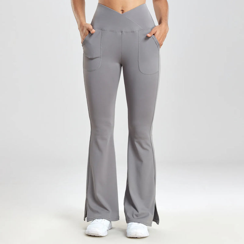 High-Waist Flared Leggings