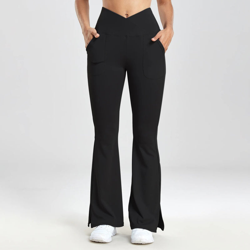 High-Waist Flared Leggings