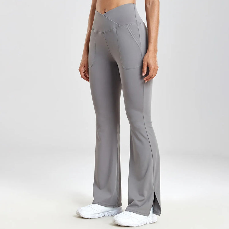 High-Waist Flared Leggings